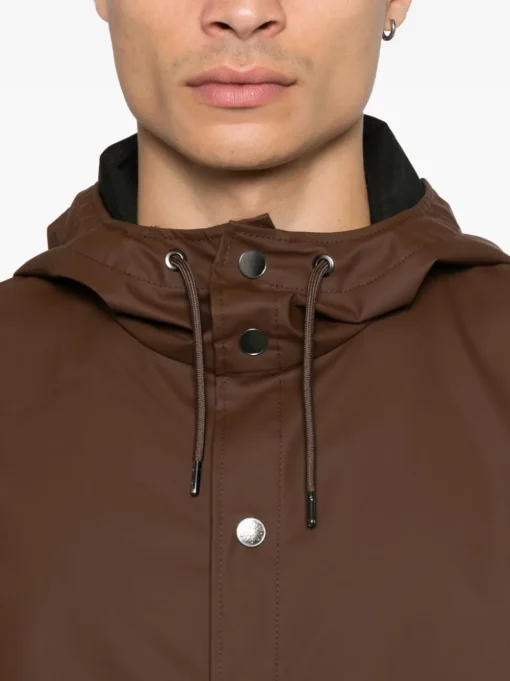 Rains Giubbotto Marrone Uomo Impermeabile