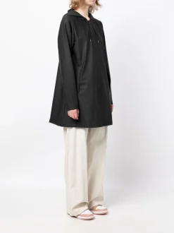 Rains Giubbotto Nero Donna Impermeabile
