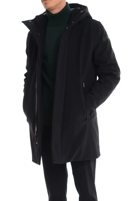 Rrd Giubbotto Nero Uomo Winter Eskimo Tasche Laterali