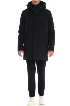 Rrd Giubbotto Nero Uomo Winter Eskimo Tasche Laterali