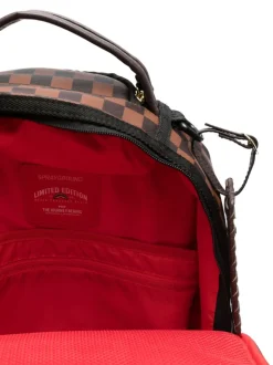 Sprayground Zaino Marrone Uomo Scacchi