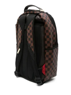 Sprayground Zaino Marrone Uomo Scacchi