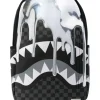 Sprayground Zaino Nero Grigio Uomo Vernice Specchio