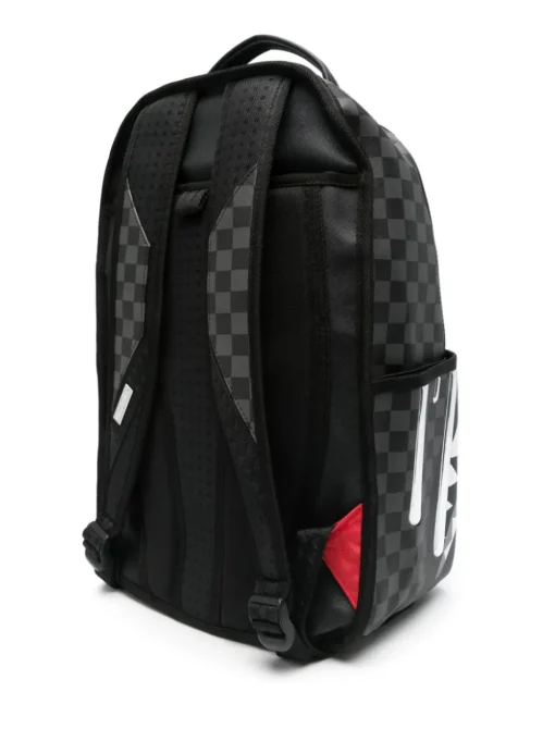 Sprayground Zaino Nero Grigio Uomo Vernice Specchio