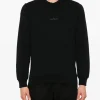 Stone Island Felpa Nero Uomo Maxi Logo Posteriore