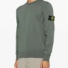 Stone Island Maglia Verde Uomo Patch Logo Compass
