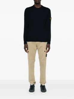 Stone Island Pantalone Marrone Uomo Cargo