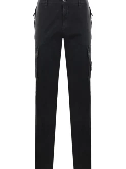 Stone Island Pantalone Nero Uomo Cargo