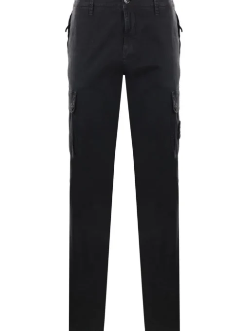 Stone Island Pantalone Nero Uomo Cargo