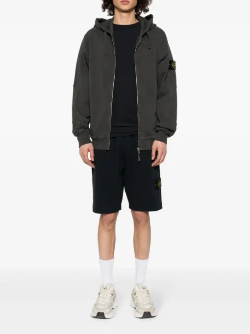 Stone Island Short Blu Uomo Patch Compass