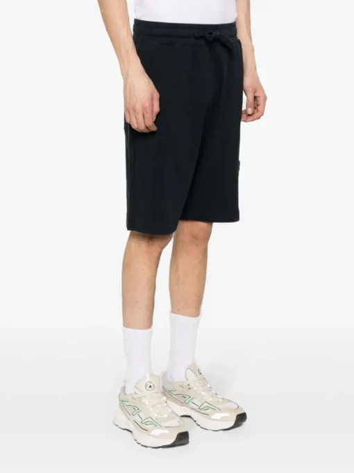 Stone Island Short Blu Uomo Patch Compass