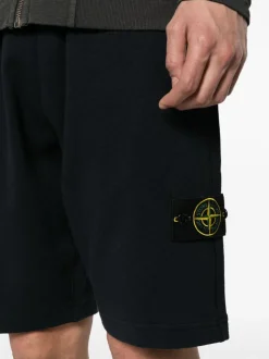 Stone Island Short Blu Uomo Patch Compass