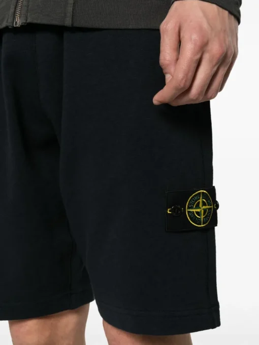 Stone Island Short Blu Uomo Patch Compass