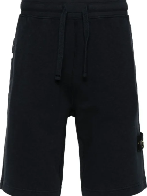 Stone Island Short Blu Uomo Patch Compass
