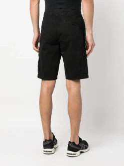 Stone Island Uomo Bermuda Nero Cargo
