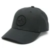 Stone Island Uomo Cappellino Nero Ricamo Logo