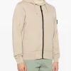 Stone Island Uomo Felpa Marrone Cappuccio