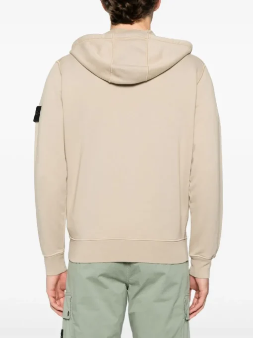 Stone Island Uomo Felpa Marrone Cappuccio