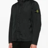 Stone Island Uomo Giubbotto Nero Cappuccio