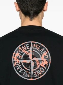 Stone Island Uomo T-shirt Nero Micro Logo