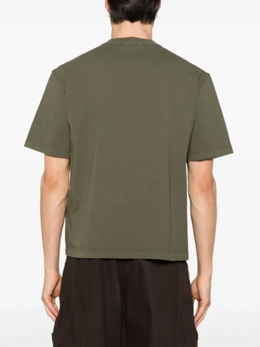 Stone Island Uomo T-shirt Verde Girocollo
