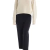 Sweet Cachemire Maglia Beige Donna girocollo