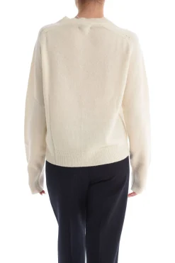 Sweet Cachemire Maglia Beige Donna girocollo
