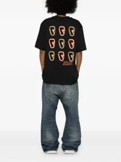 The North Face Uomo T-shirt Nero Stampa Moschettoni