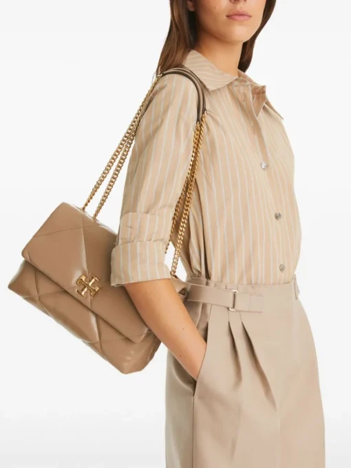 Tory Burch Borsa Grigio Donna Kira Matelassé