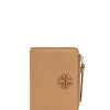Tory Burch Portafoglio Marrone Donna Logo Applicato