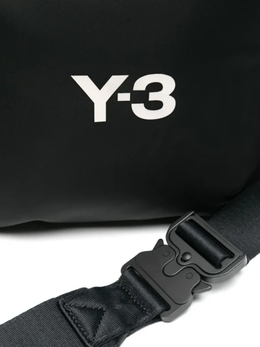 Y-3 Borsa Nero Uomo Stampa Logo