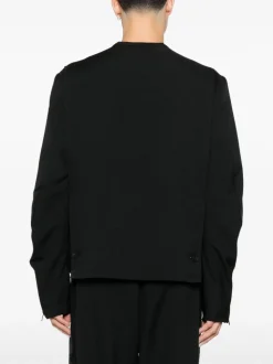 Y-3 Giubbotto Nero Uomo Stampa Logo