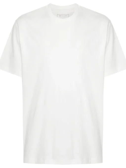 Y-3 T-shirt Bianco Uomo Stampa Logo in Tono