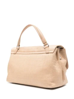 Zanellato Borsa Beige Donna Postina Net Rafia Small