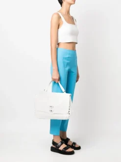 Zanellato Borsa Bianco Donna Postina Daily Medium