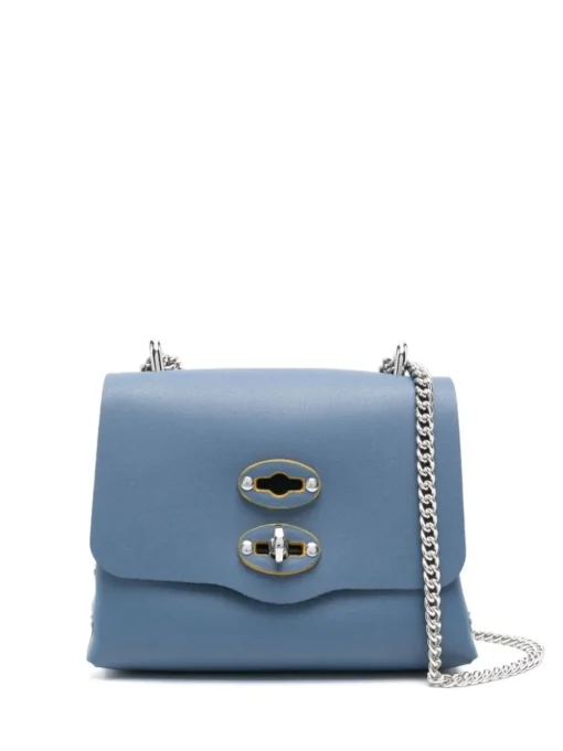 Zanellato Borsa Blu Donna Postina Amar Baby