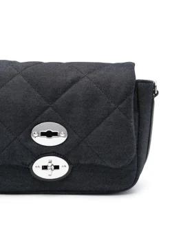 Zanellato Borsa Blu Donna Postina Denim Padded Small
