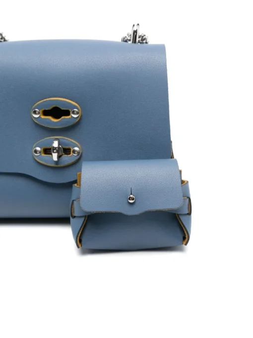 Zanellato Borsa Blu Donna Postina Amar Baby
