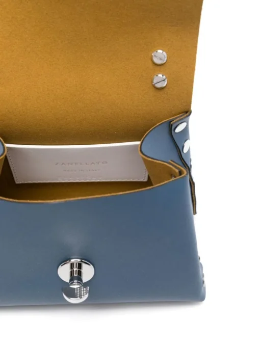 Zanellato Borsa Blu Donna Postina Amar Baby