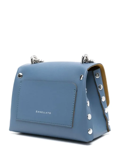 Zanellato Borsa Blu Donna Postina Amar Baby