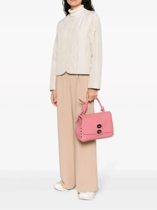 Zanellato Borsa Rosa Donna Postina Piuma Knot S