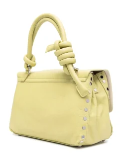 Zanellato Borsa Verde Donna Postina Piuma Knot S